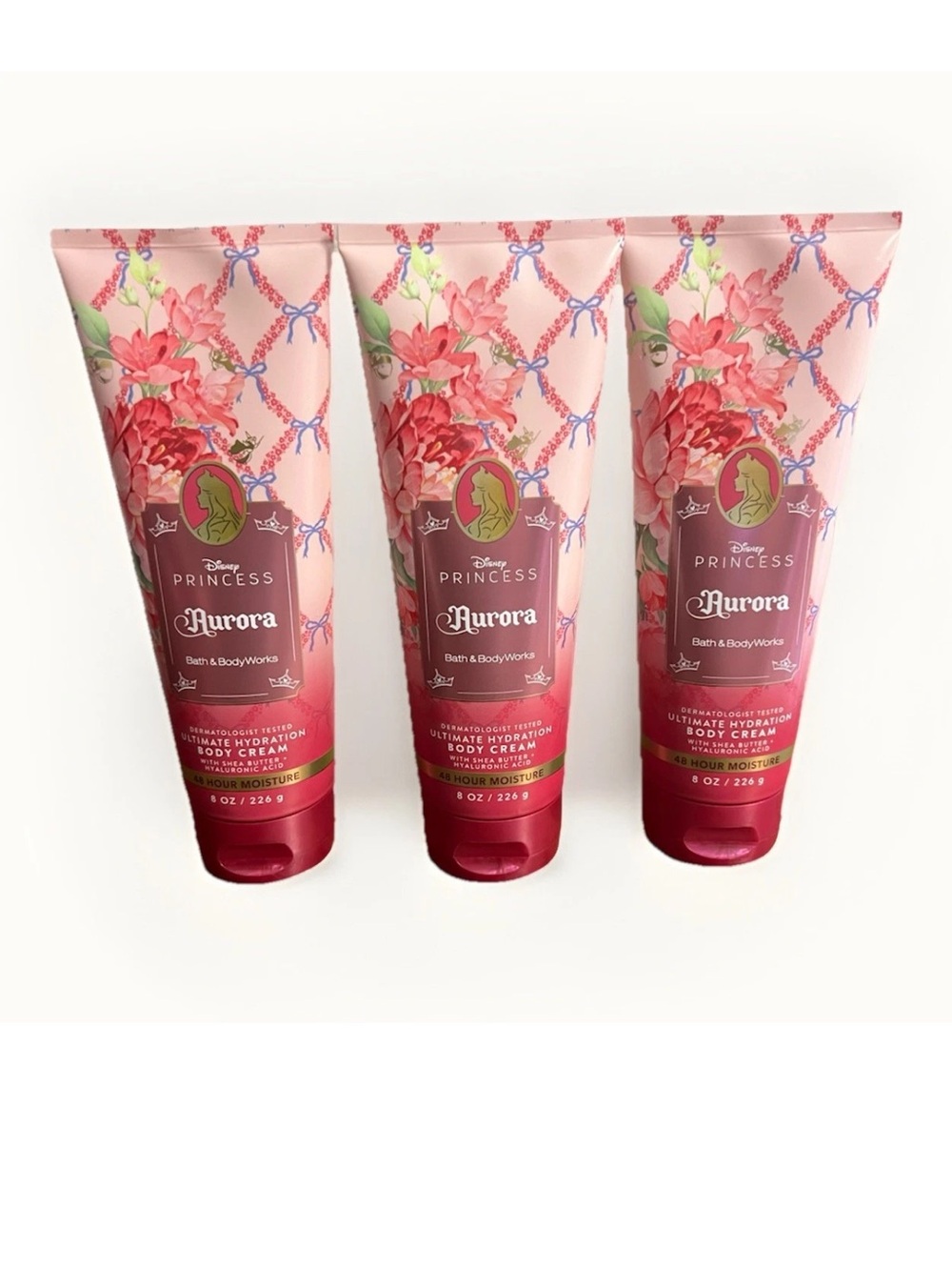Bath & Body Works Disney Princess Aurora Body Cream Lotion, Set of 3, New